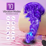 8 Inch One Button Control 10 Vibration Modes Alien Dildo Vibrator