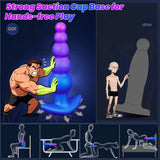 8.07 in New Anal Beads vibrator with remote control.