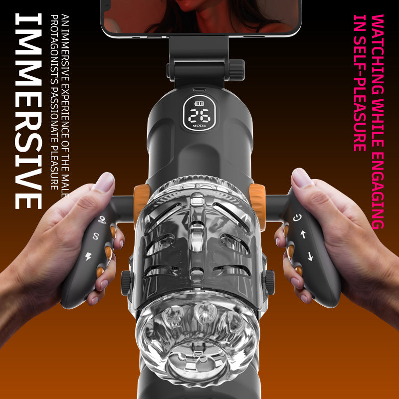 Telescopic Rotation 10 Frequency Sucking Automatic Vagina Masturbation Cup Blowjob Male Masturbator