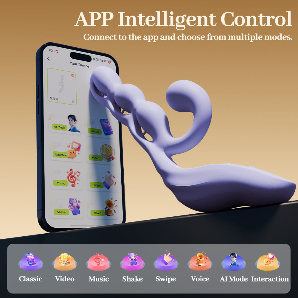 Yeain Purple Grape Flexible Clit & G-Spot Vibrator App-Controlled