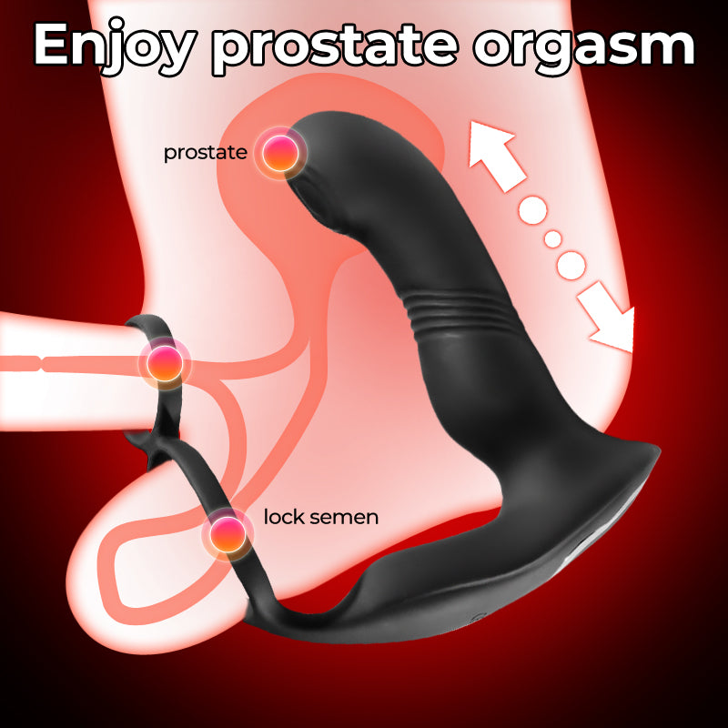 Ares Prostate Vibrator Remote Control Thrusting