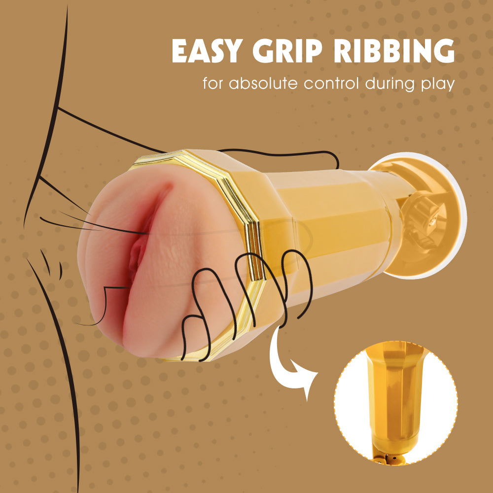 Abbie Realistic Vagina Cup strong suction masturbation cup for men