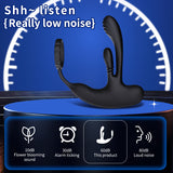 Double penetration prostate vibrating massager men Anus toys