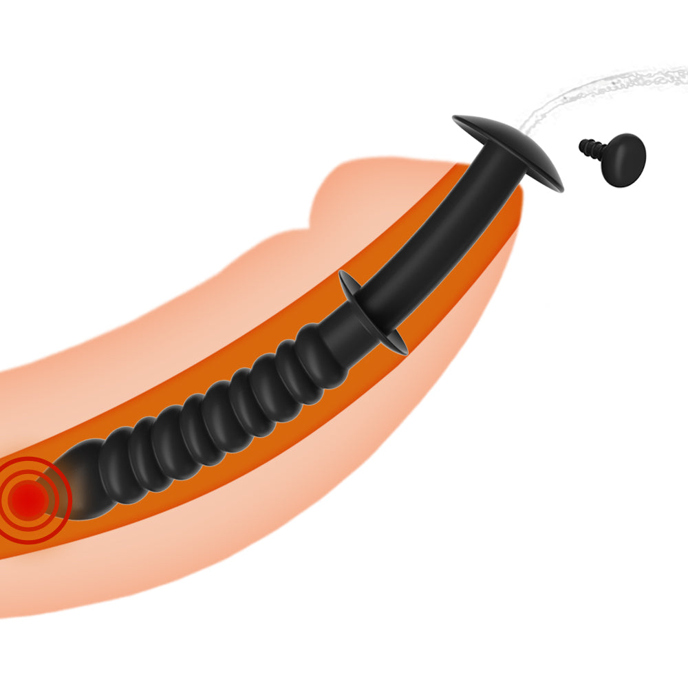 Mushroom-Head Gatheterization Rod Penis Plug for Men