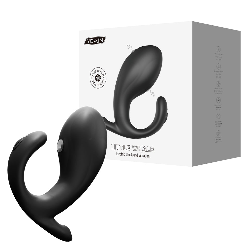 Whale Electric Shock & Vibrating Anal Plug App-Controlled