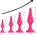 Silicone Anal Plugs Anal Sex Training Kit for Women Male and Beginners