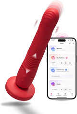Lovense Gravity App controlled Automatic Thrusting & Vibrating Dildo