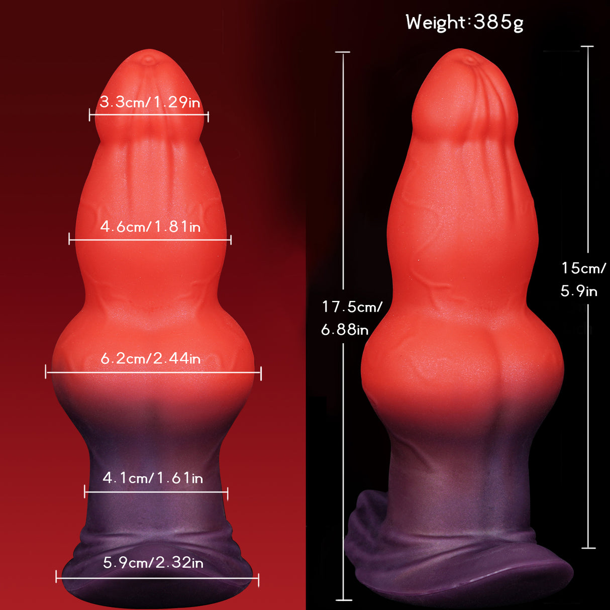 Vibrating Butt Plug Anal Vibrator, Wearable Prostate Massager Buttplug Vibrating Anal Plug