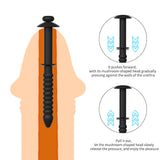 Mushroom-Head Gatheterization Rod Penis Plug for Men