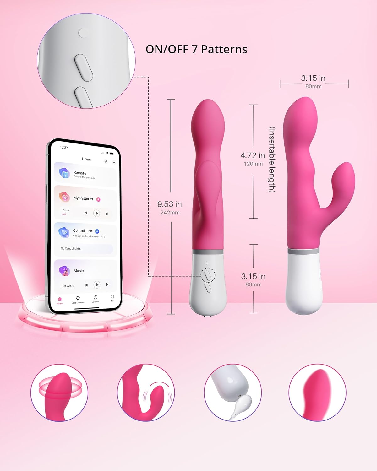 Lovense Nora APP Control Rabbit Vibrator