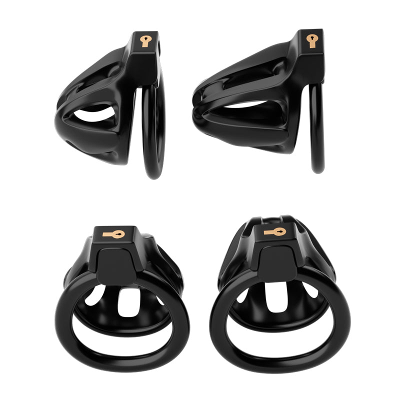 Dragon lock Men's Chastity lock Male Penis Cage with 4 rings