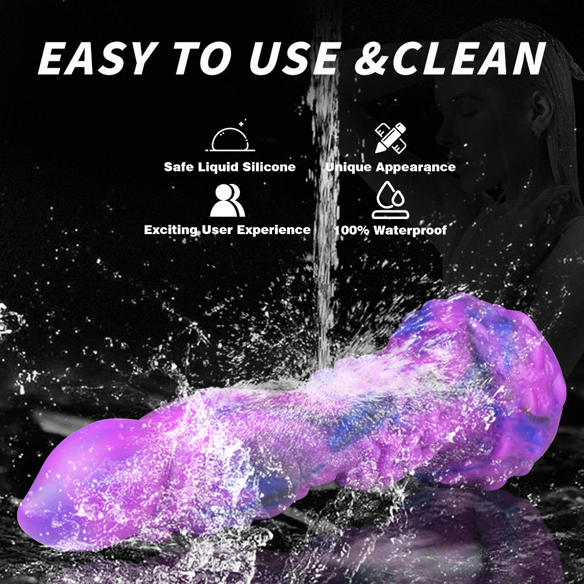 Poke - 9.45 Inch Thrusting Vibrating Monster Dildo