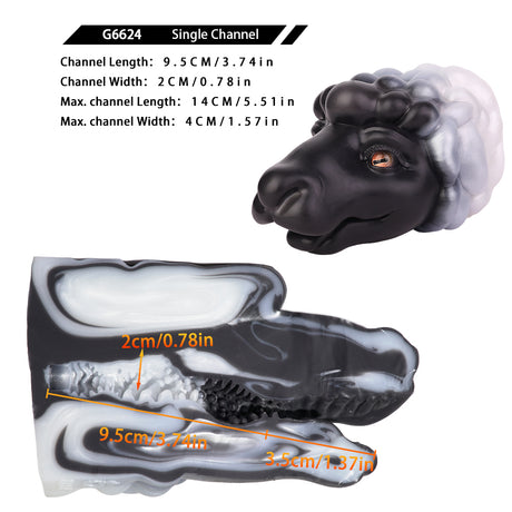 Realistic Sheep Oral Sex Pocket Pussy - Fantasy Animal Pussies Penis Massage Stroker