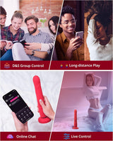 Lovense Gravity App controlled Automatic Thrusting & Vibrating Dildo