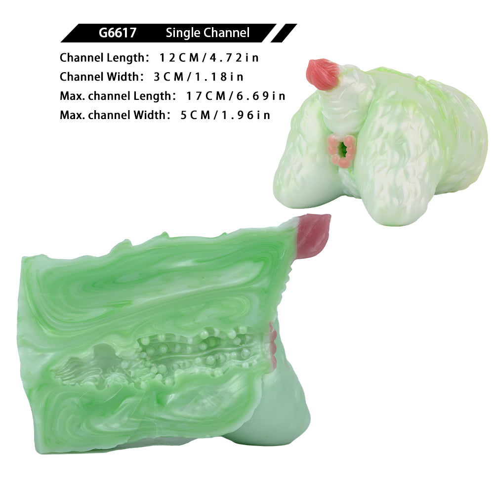 Monster Spirit Beast Fantasy Ass Pocket Pussy - Single-Channel Silicone Male Masturbation Stroker