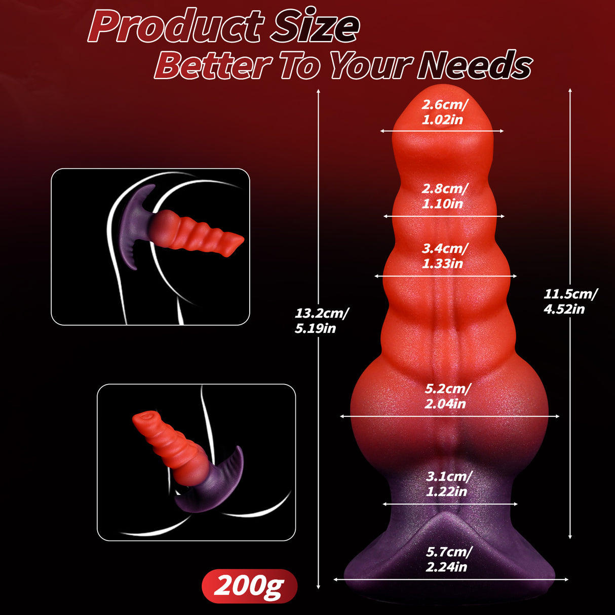 Large Vibrating Thrusting Dildo vibrator butt plug with APP control