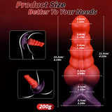 Large Vibrating Thrusting Dildo vibrator butt plug with APP control