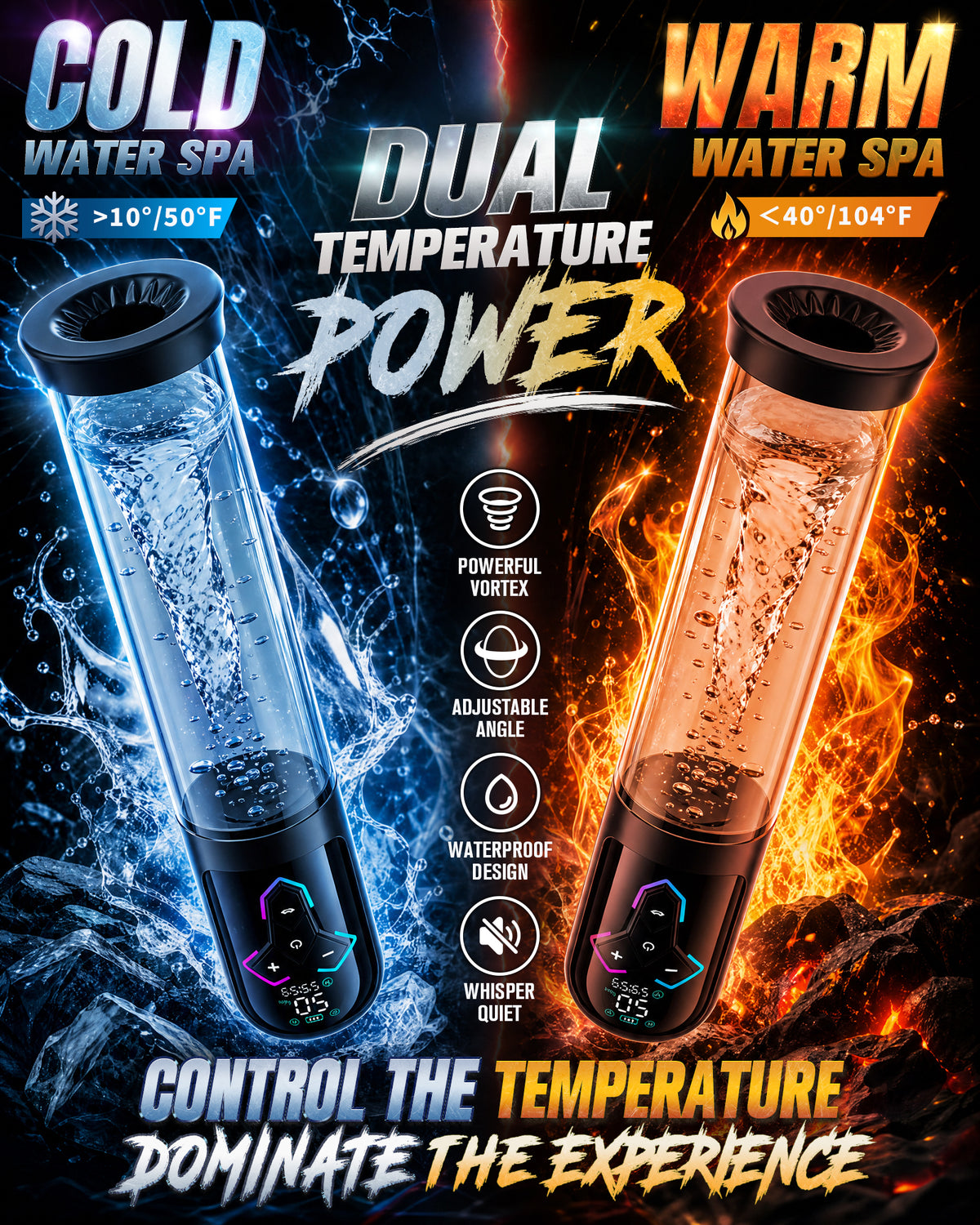 Aierle 2-IN-1  Electric Vacuum Pump Sex Toys Male Enlarger Male with APP control