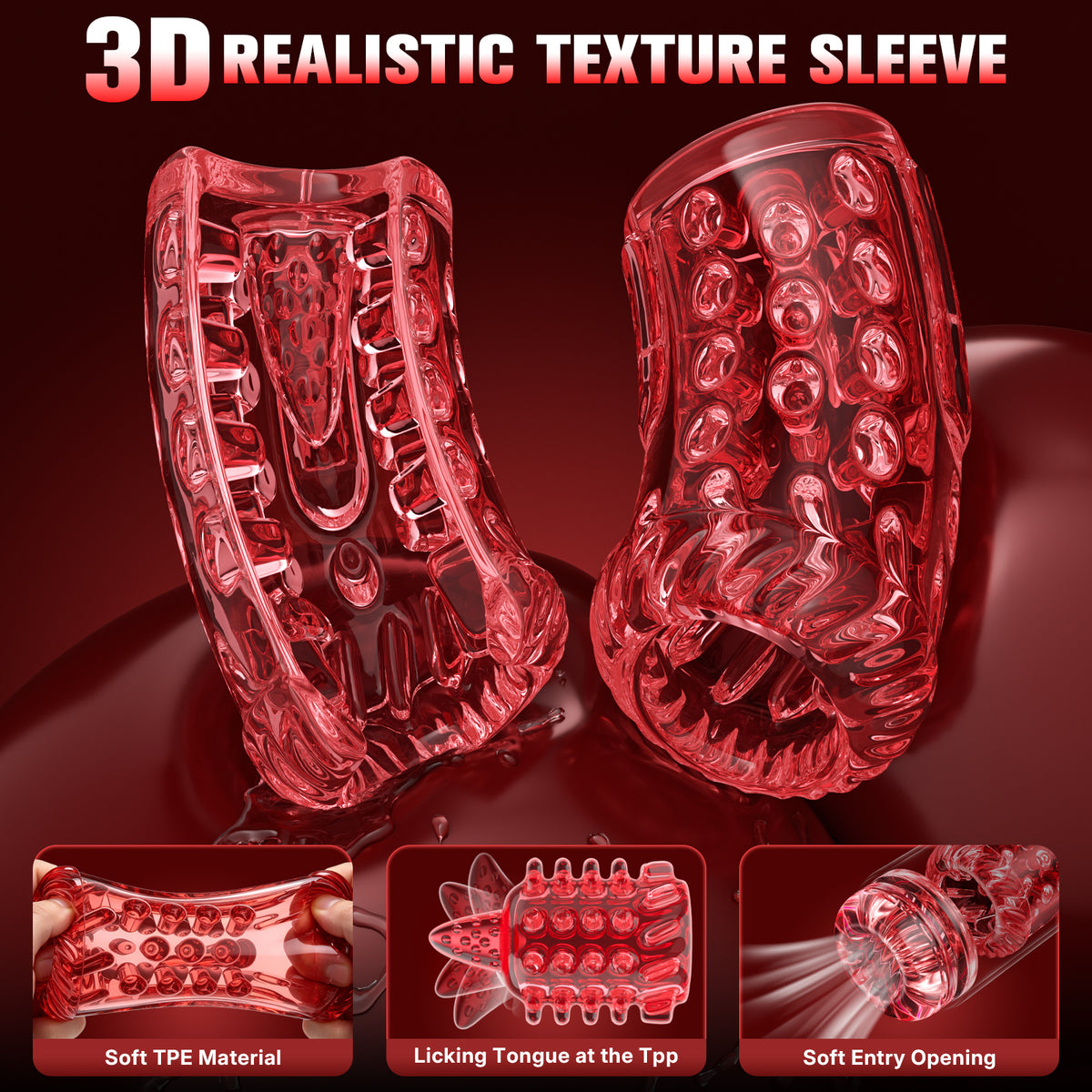 Venusfun Pleasure Master Automatic Masturbator 9 Modes Thrust Rotate Suction App Control