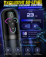 Aierle 2-IN-1  Electric Vacuum Pump Sex Toys Male Enlarger Male with APP control