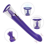 SHD H004 3 in 1 Clitoral Sucking G Spot Vibrator & Clit Licking Tongue