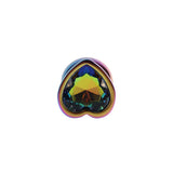 Chisa Rainbow Heart Butt Plug M 2.9In insertable