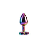 Chisa Rainbow Heart Butt Plug S 2.4IN insertable