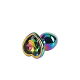 Chisa Rainbow Heart Butt Plug S 2.4IN insertable