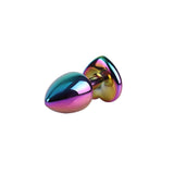 Chisa Rainbow Heart Butt Plug S 2.4IN insertable