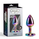 Chisa Rainbow Heart Butt Plug S 2.4IN insertable