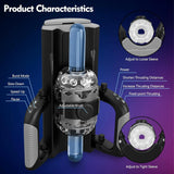 EASYLOVE Thrusting Cannon King Mini 6-Stage Telescopic Male Masturbator