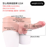 FAAK Wearable Hollow Penis Dildo Silicone Leather Pants for Men