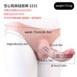 FAAK Wearable Hollow Penis Dildo Silicone Leather Pants for Men