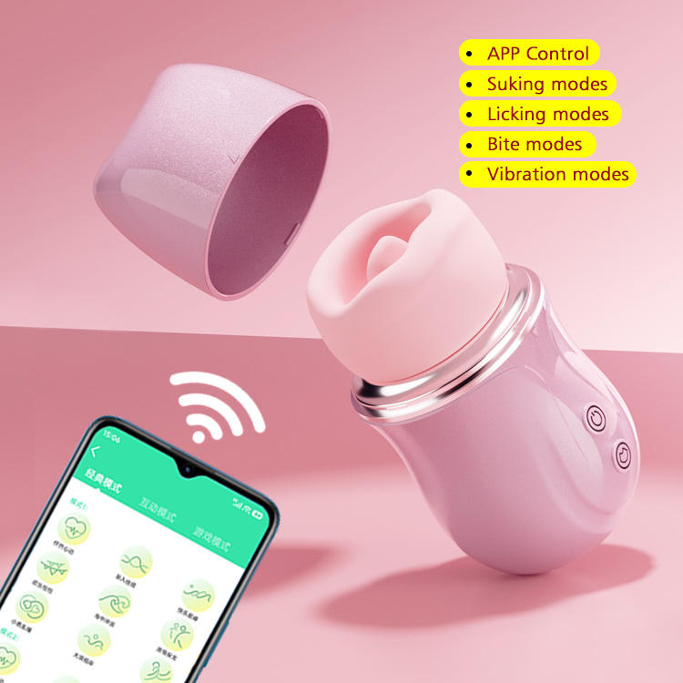 Licking Tongue clitoral Stimulator with APP control for women
