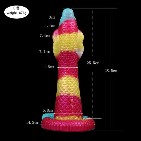FAAK Realistic Cobra Snake Monster Dildo with strong Suction cup