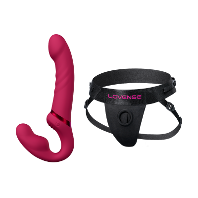 Lovense Lapis Vibrating Strapless Strap-On