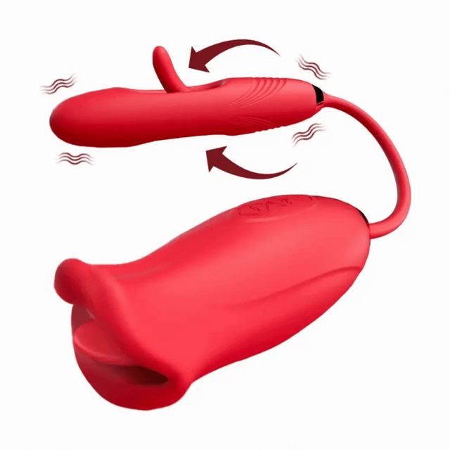 Hollow out Rose Muncher Lip Tongue Suction Vibrator With Patting Dildo honeysx Hollow out Rose Muncher Lip Tongue Suction Vibrator With Patting Dildo honeysx