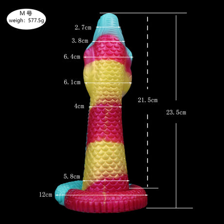 FAAK Realistic Cobra Snake Monster Dildo with strong Suction cup