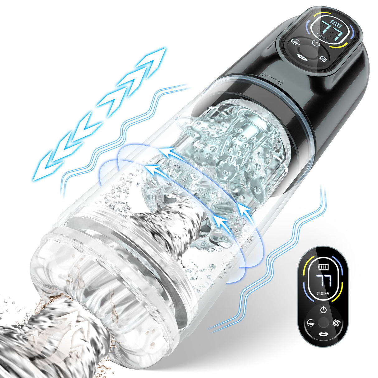 Aierle 12-in-1 Male Masturbator with APP Control