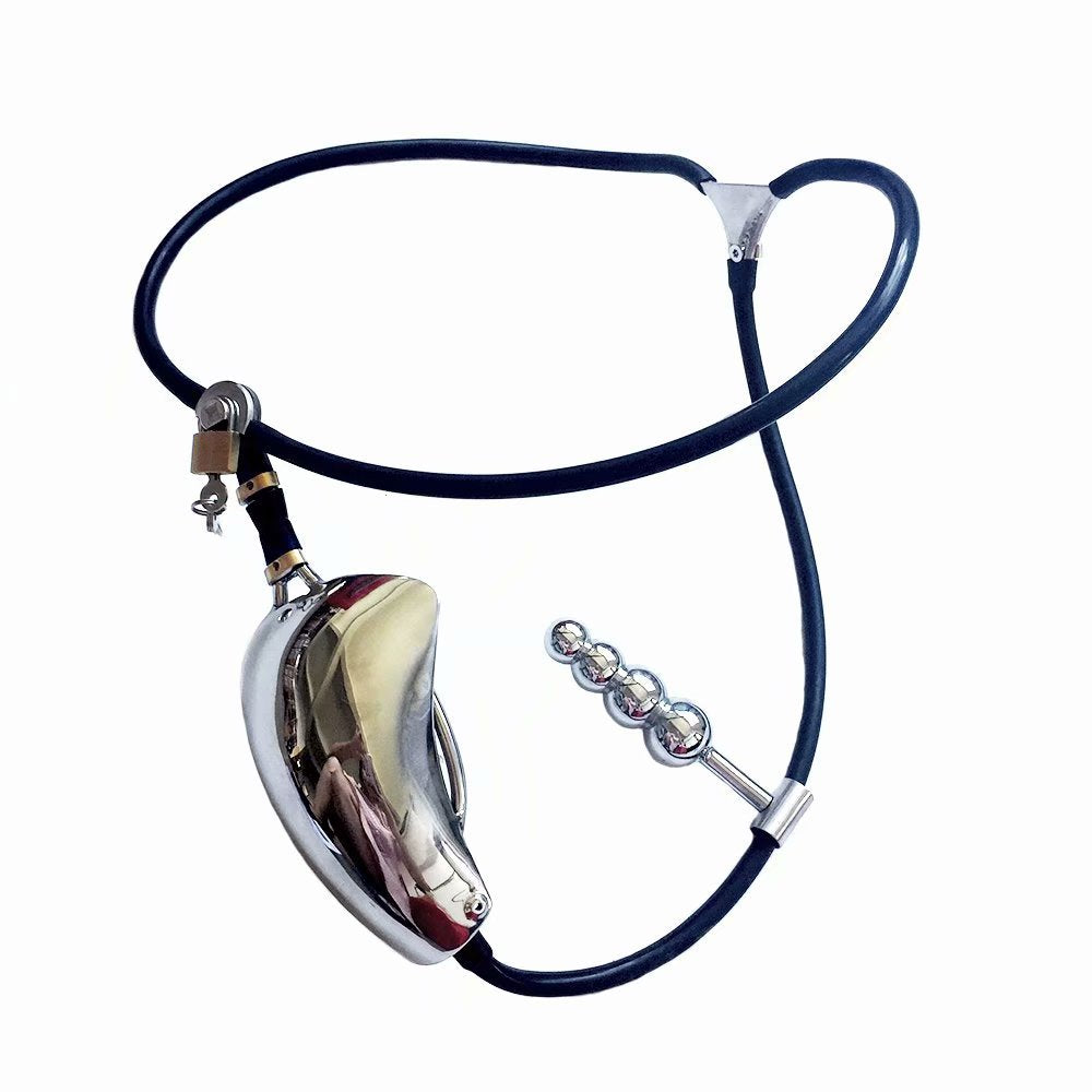 Black emperor male invisible chastity belt