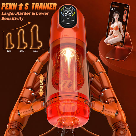Aierle 12-in-1 Male Masturbator with APP Control