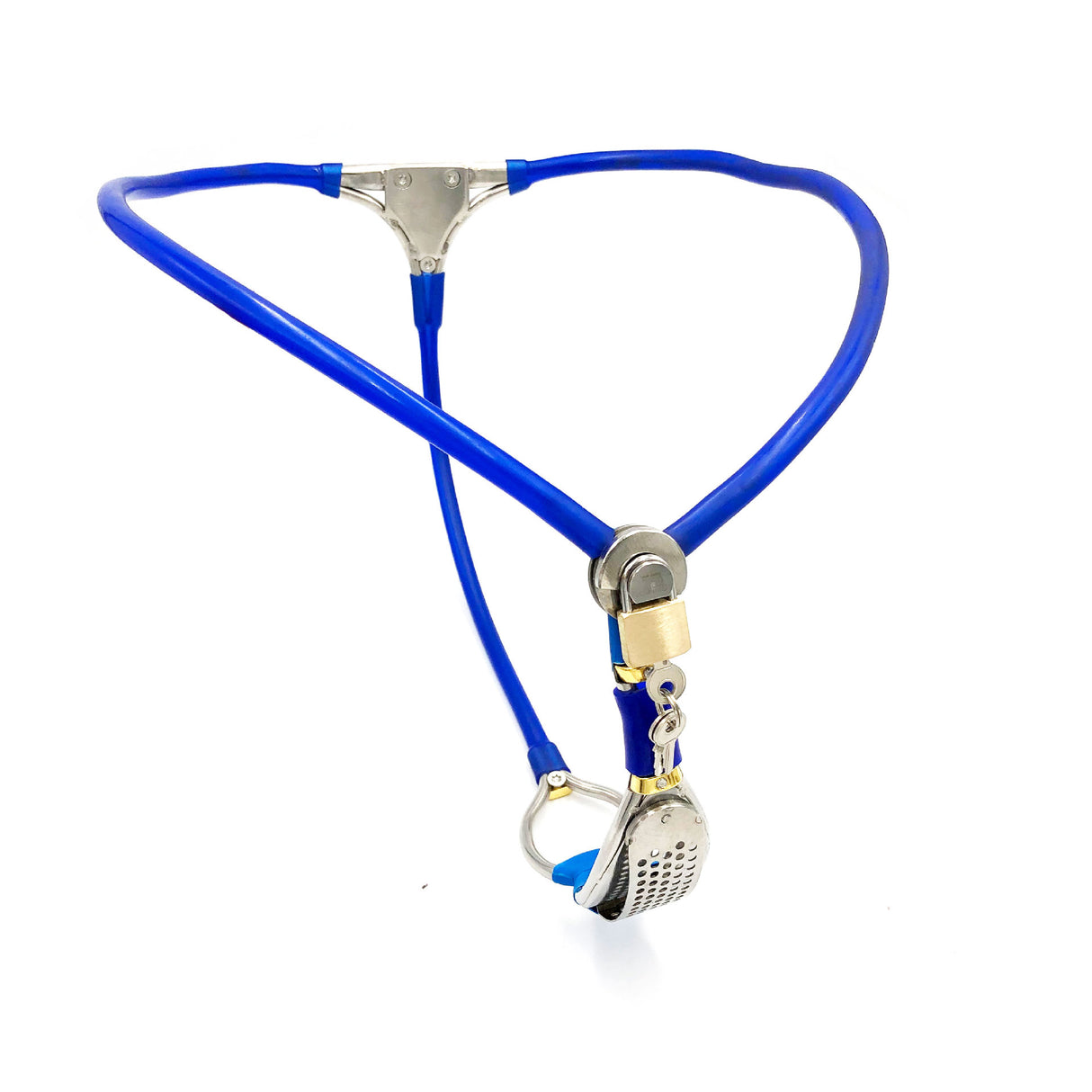 Black Emperor Y-Type Female Stainless Steel Invisible Chastity Belt