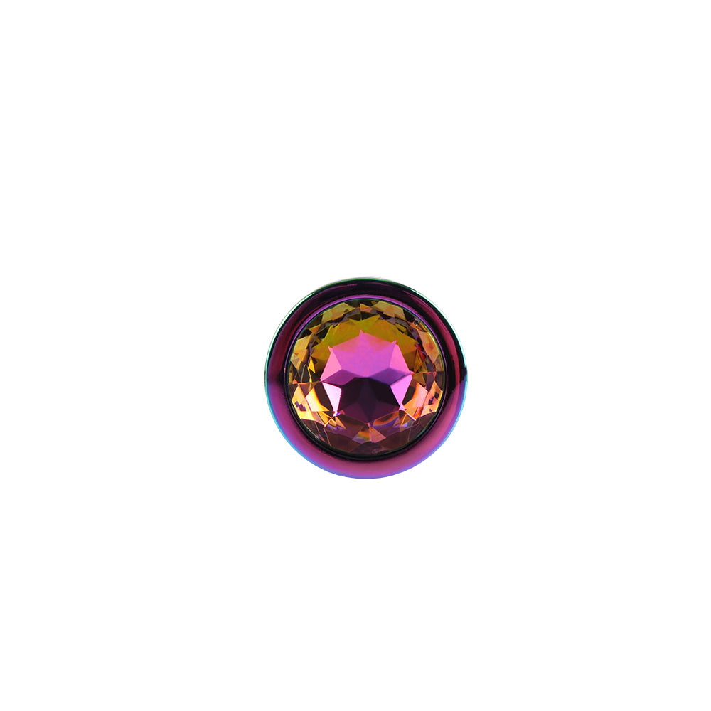 Chisa Rainbow Gem Butt Plug M 2.9In insertable