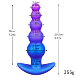 8.07 in New Anal Beads vibrator with remote control.