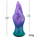 7.28-inch realistic wearable vibrating large anal plug