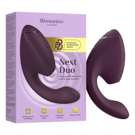 Womanizer Next Duo Advanced 3D Pleasure Air With G-Spot Vibrations Stimulator