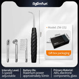Roomfun Electric Shock Prostate Massager 5-Level E-Stim Wand with 4 Interchangeable Heads
