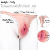 G1224 Fantasy Boy Style Strapon Silicone Fake Vagina  Featuring Realistic Vulva and Vaginal Structure