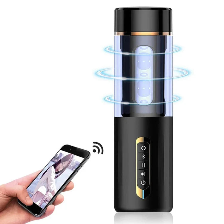 Omysky Male Automatic Telescopic Masturbation Intelligent Voice Pussy Blowjob with Bluetooth