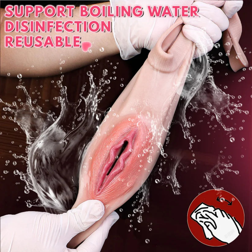 G1222 Gay Strap On Realistic Pussy Panties Life Size Vaginal Penis Massage Masturbation Toy